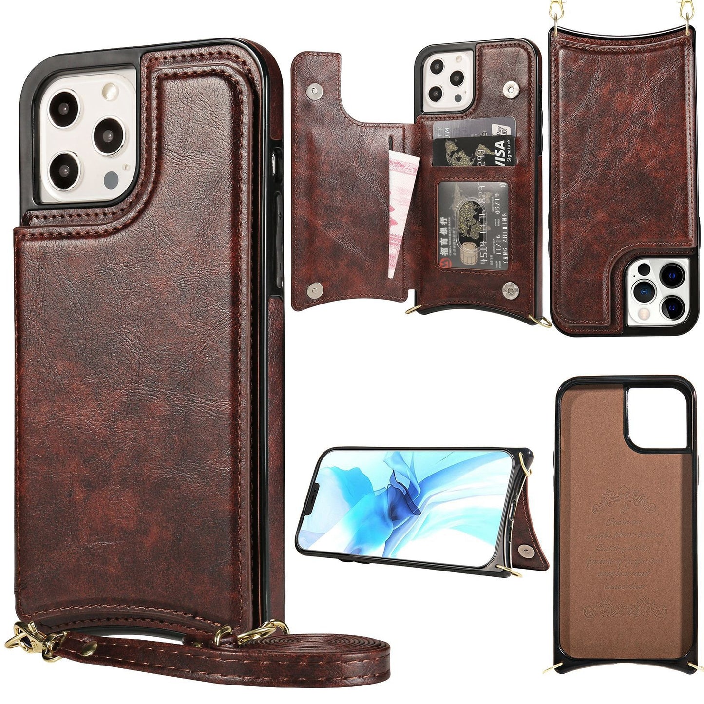 iPhone 13 & 14 phone leather phone case