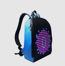 Dynamic Backpack with Smart LED Display and Waterproof WiFi