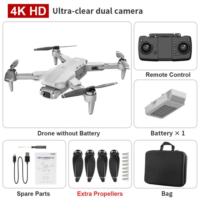 L900 pro 4K HD dual camera with GPS 5G WIFI FPV real-time transmission brushless motor rc distance 1.2km professional drone