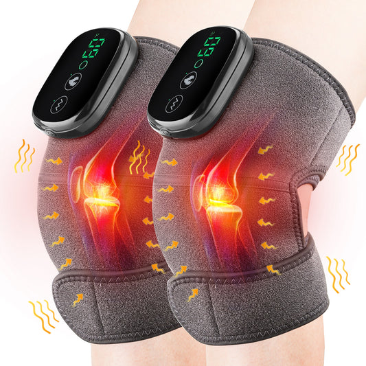 Thermal Knee Massager Electric Leg Joint Heating Vibration Massage Therapy Elbow Brace Arthritis Pain Physiotherapy Knee Support